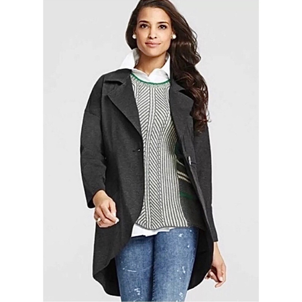 CAbi Lisbon Ponte Knit Topper Coat #994